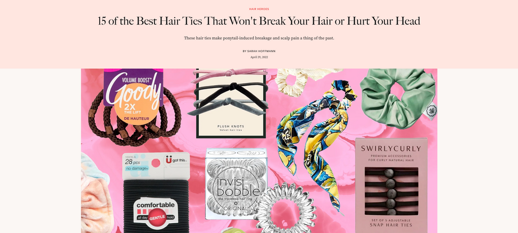 Invisibobble Featured in Allure's "15 of the Best Hair Ties"